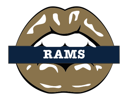 Los Angeles Rams Lips Logo iron on paper